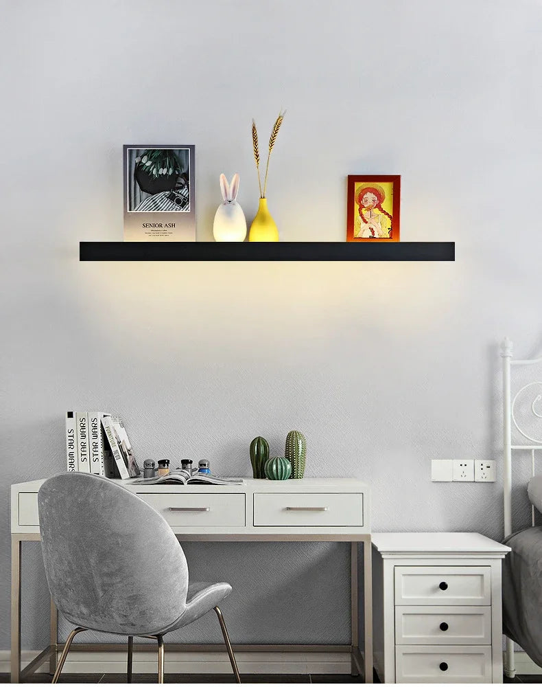 Modern Led Wall Lights Storage Rack Wall Lights