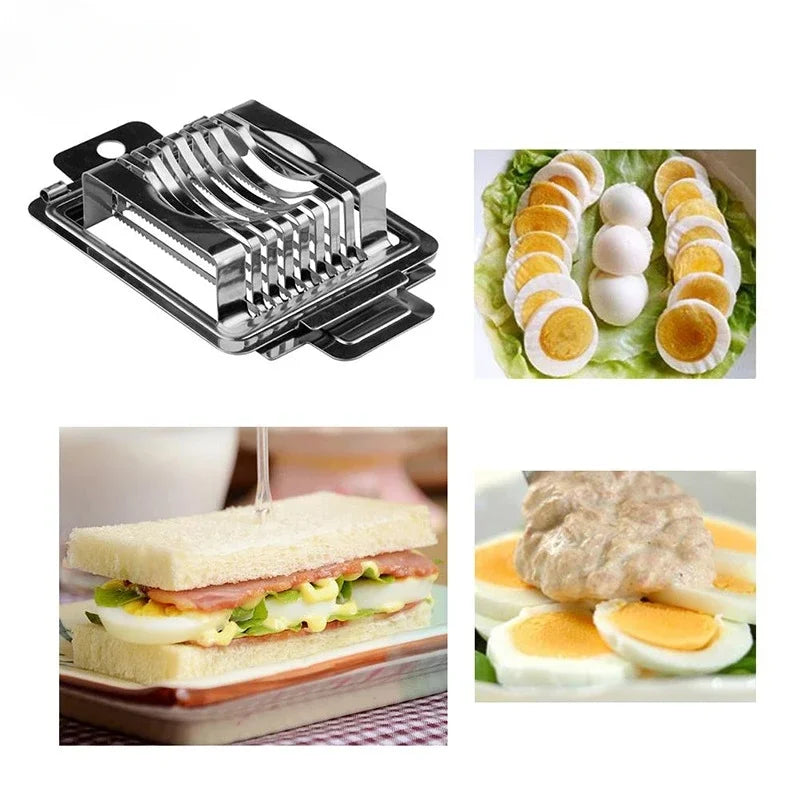 Vegetables Fruit Egg Slicer Section Cutter Stainless Steel