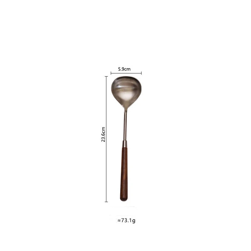 Jaswehome 5pcs Stainless Steel Cooking Spoon Frying Spatula