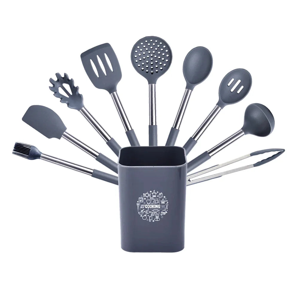 Quality Silicone Utensils Cooking Non Stick Kitchenware Heat