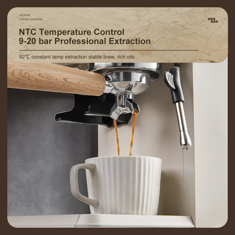 Semi-Automatic Espresso Machine Built-In Grinder & Cold Dual