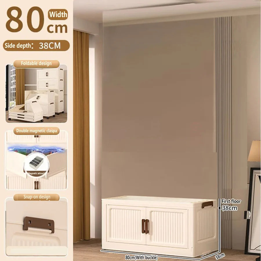 Storage Box Foldableing Cabinet Storage Cabinet Clothes Toys