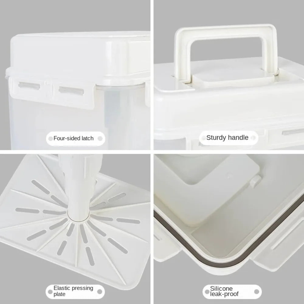 4/5l Pickle Jar Press Plate Leakproof Kimchi Container
