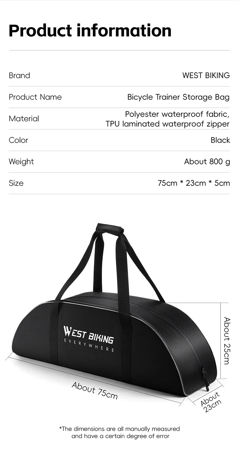 West Biking Bicycle Trainer Storage Bag Waterproof Bike