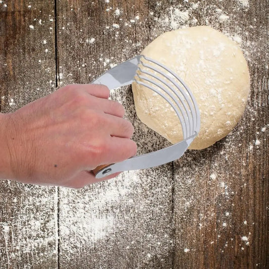 Baking Dough Blender Wood Handle Curved Design Flour