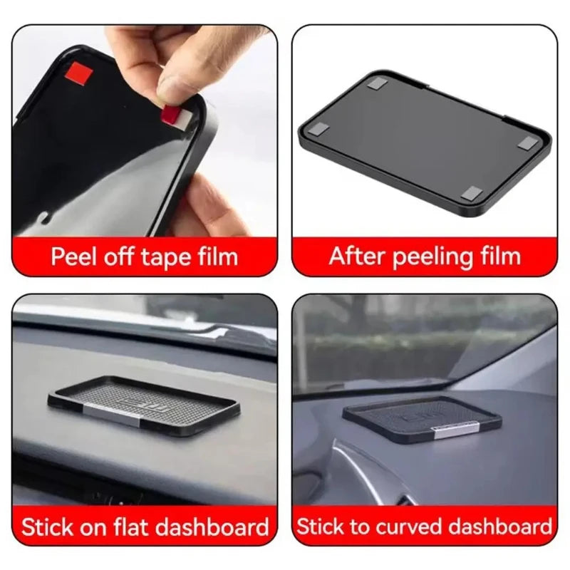 Car Dashboard Silicone Mat Phone Holder Anti Slip