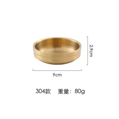 Korean 304 Stainless Steel Sauce Dish Small Dish