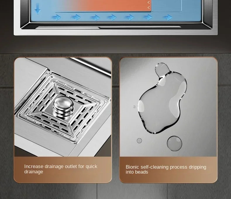 Nano 304 Stainless Steel Sink Waterfall Large Slot