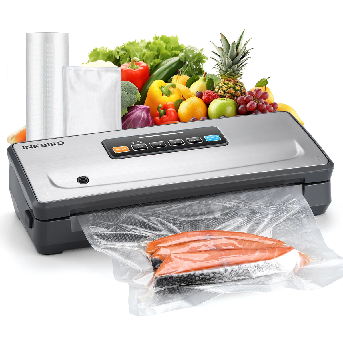 Inkbird Ink-Vs06 Cordless Vacuum Sealer Machine Vacuum Packing