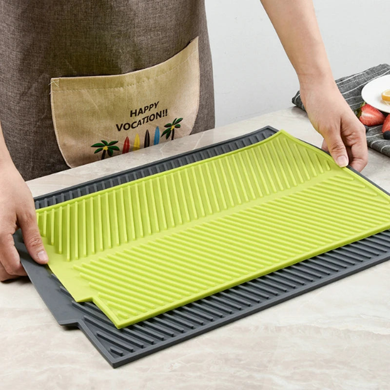 Silicone Draining Board Mat Dish Drying Mat Draining