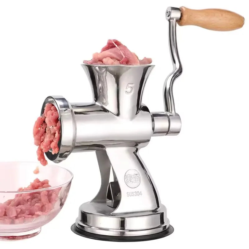 Meat Grinder Hand Crank Meat Mincer Stainless Steel