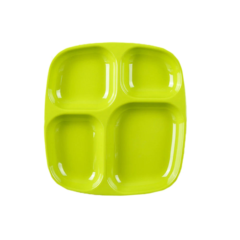 Divided Dish Diet Thickened Divided Dinner Tray Four-Grid