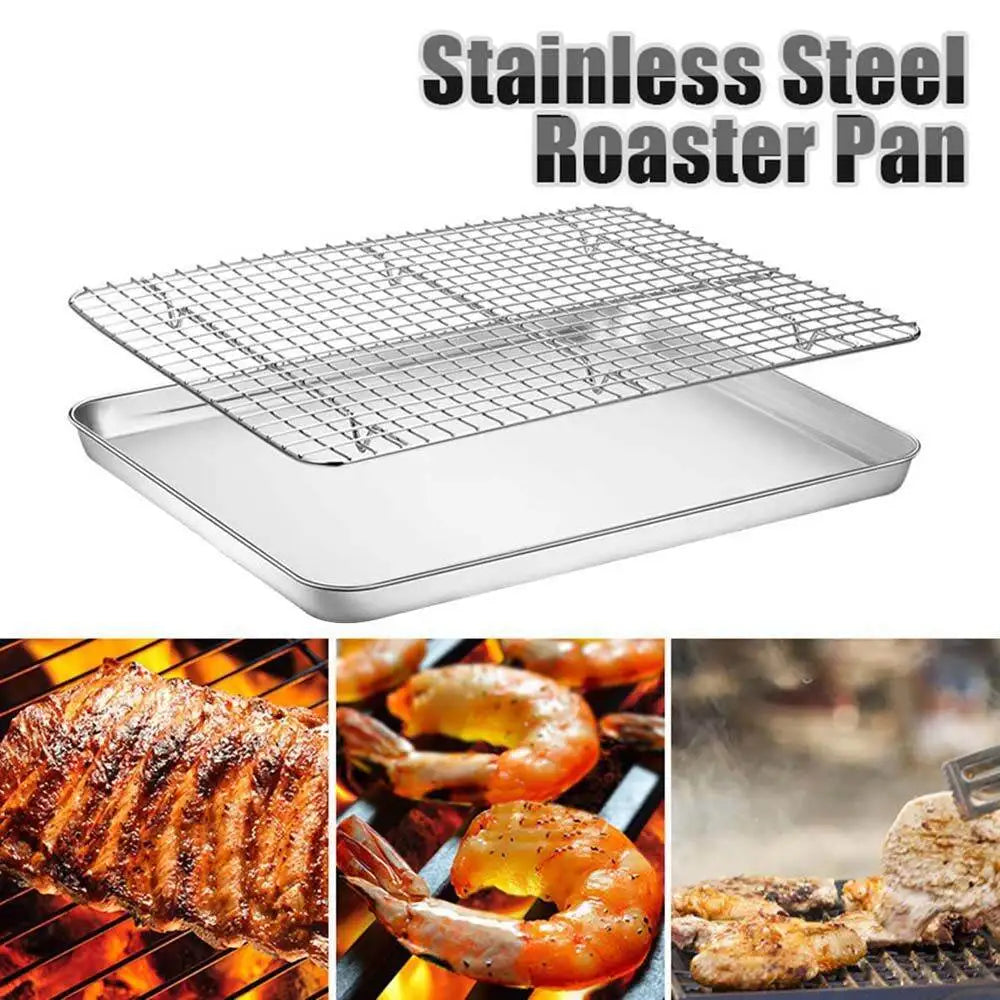 Large Size Stainless Steel Baking Tray Cooling Rack