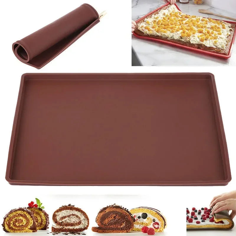 Silicone Baking Mat Cake Roll Pad Molds Macaron