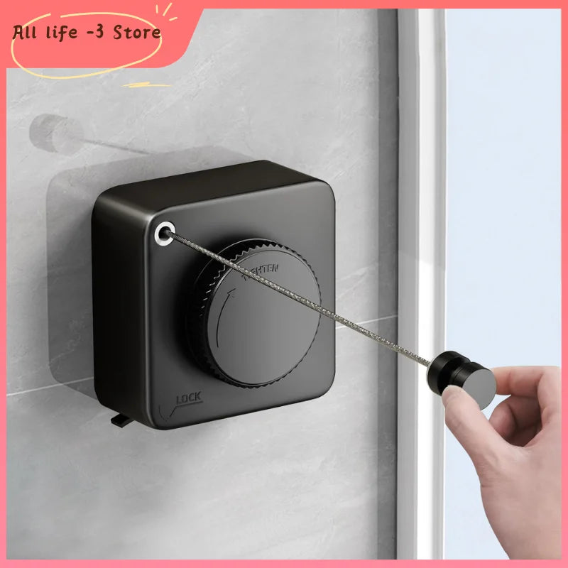 1m/4 2m Retractable Clothesline Stainless Seel Clothes-Drying