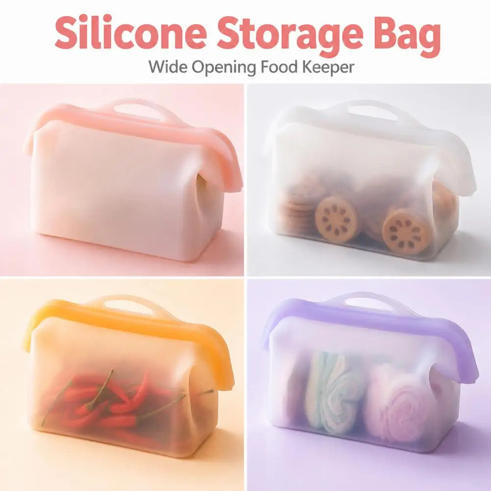 Reusable Food Storage Bag Leakproof Freezer Zip Bag