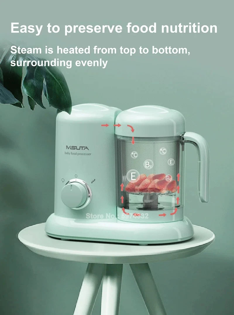 300w Baby Food Cook Mixer Steamer Fruit Vegetable