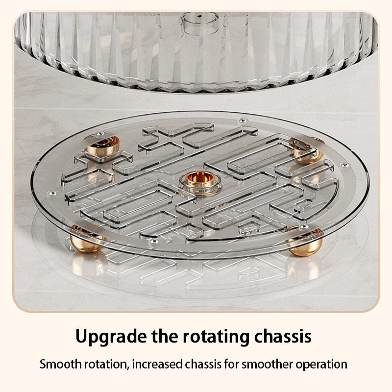 Rotating Spice Rack Kitchens Multi-Functional Storage Tray