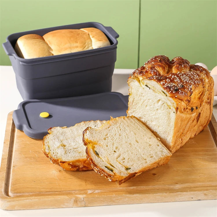 Lmetjma Silicone Bread Loaf Pan Collapsible Bread Toast
