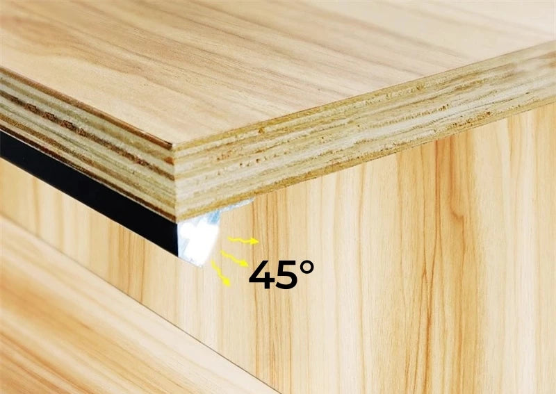 Ultra-Thin Led Cabinet Shelf Edge Aluminum Profile 45