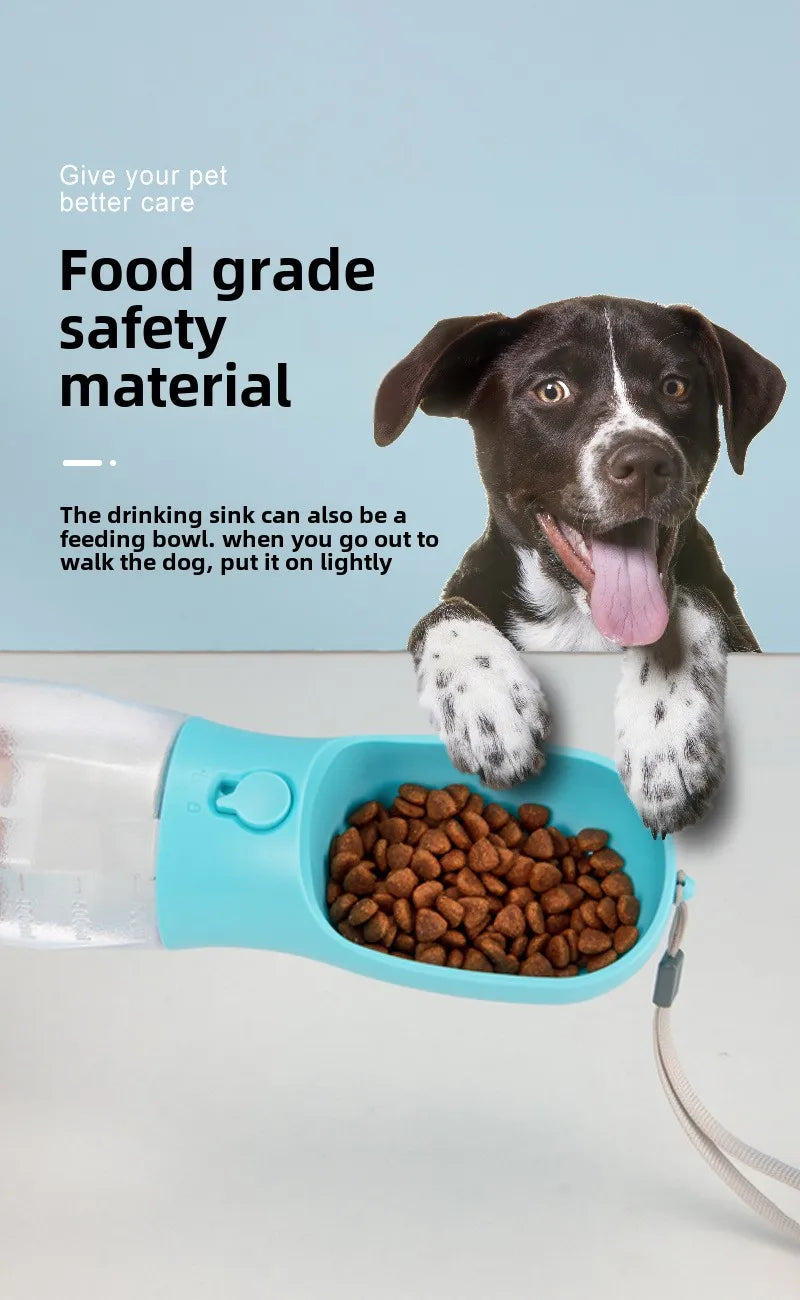 In Dog Water Bottle Poop Bag Dispenser Pet