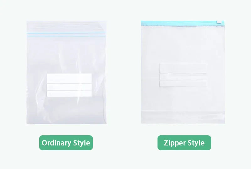 Reusable Zipper Bag Stand Up Zip Shut Plastic