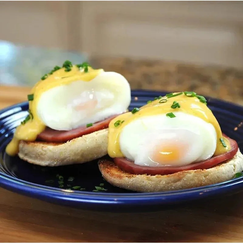 6pc Egg Poachers Cooker Silicone Non-Stick Egg Boiler