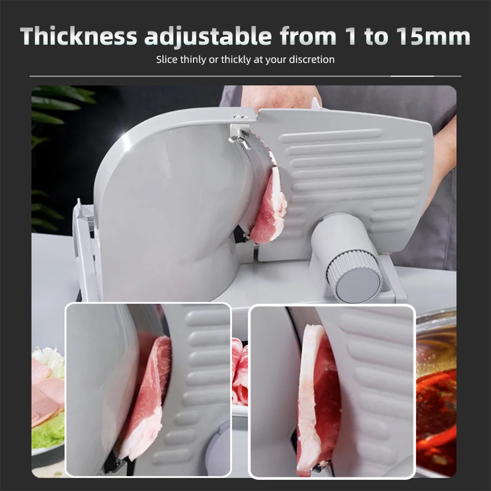 Divedeer Electric Deli Meat Slicer Sus 420 Stainless