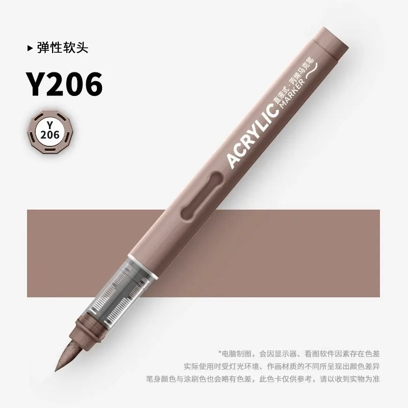 120/1 Colors Direct-Liquid Acrylic Brush Markers Pen Waterproof