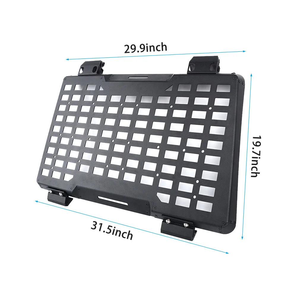 Rear Window Molle Panel Modular Cargo Organizer Storage
