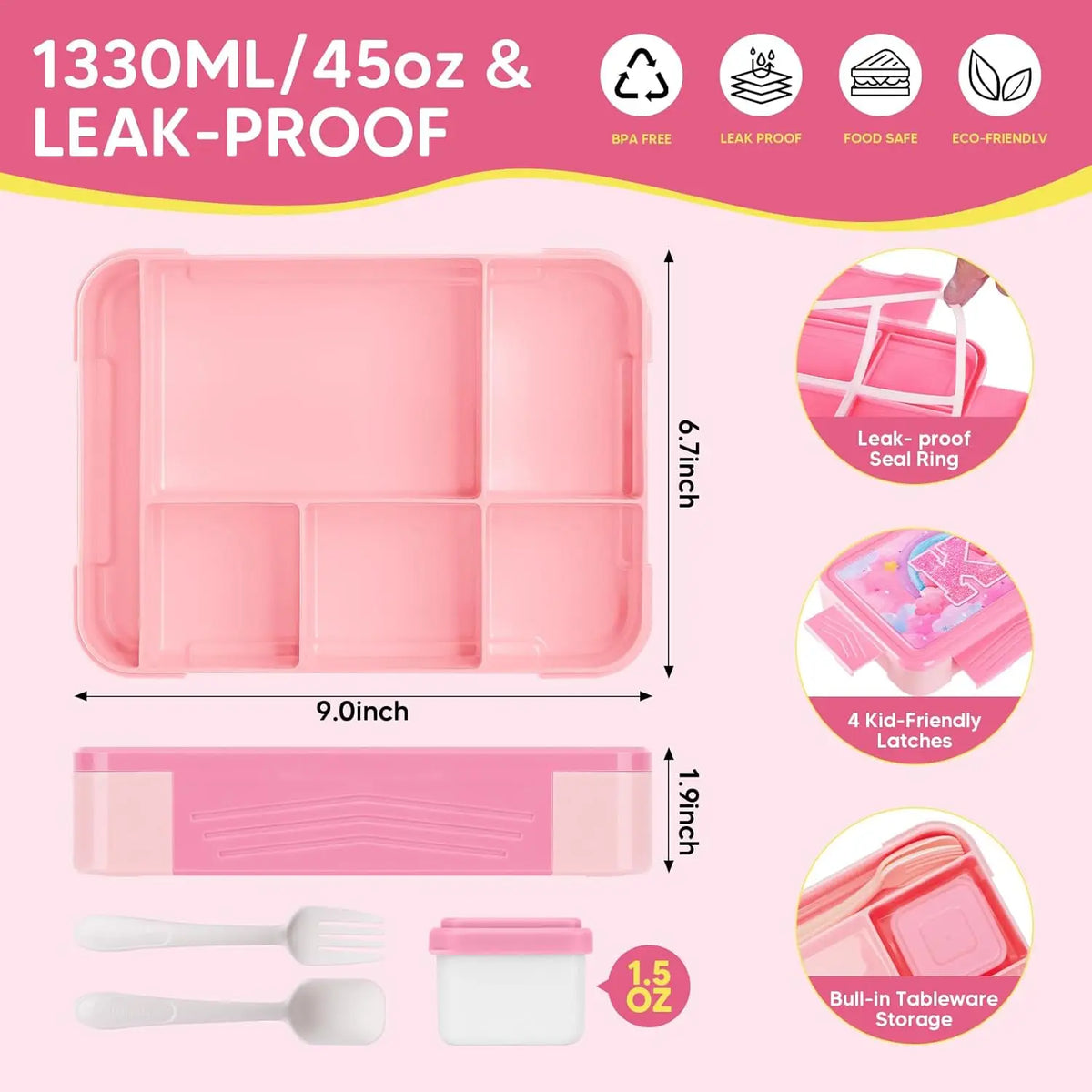Unicorn Bento Lunch Box Kids Microwave Oven Bento