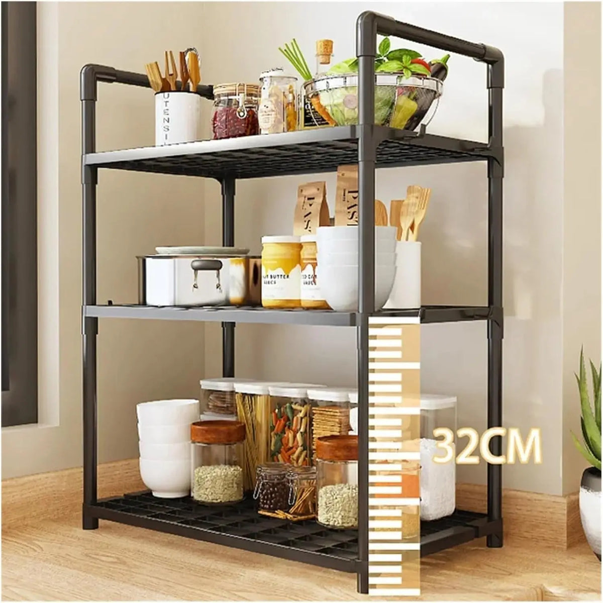 Storage Shelves Organizer Sturdy Shelving Space-Saving Shelves
