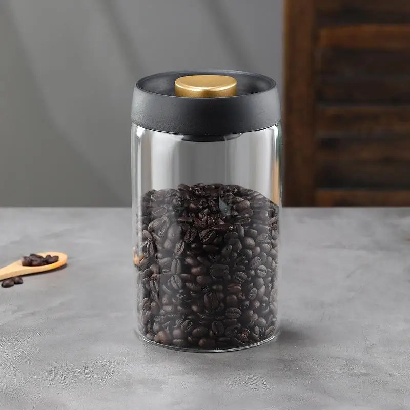 Vacuum Sealed Tank Coffee Bean Glass Sealed Jar