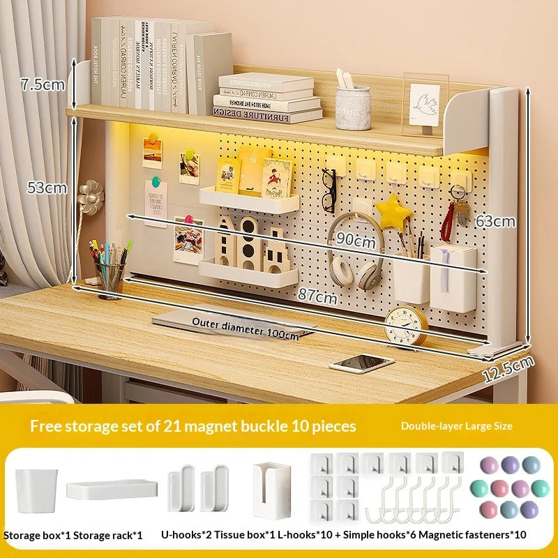Desktop Storage Rack Pegboard Desk Organizer Shelfcomputer