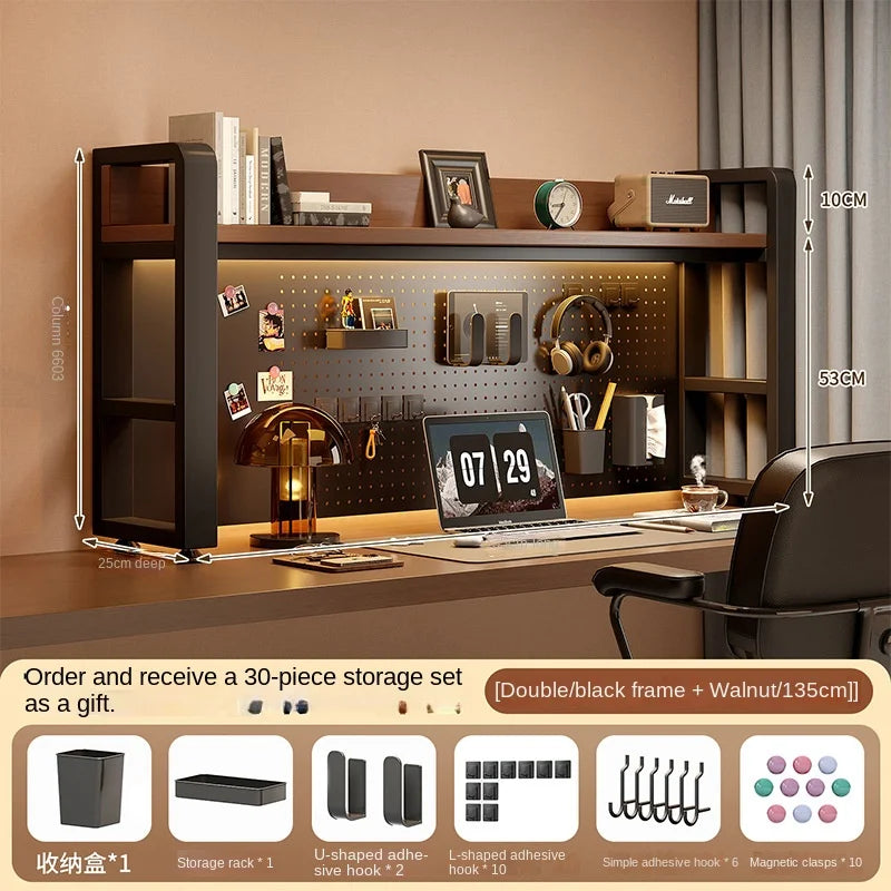 Desktop Shelving Unit Pegboard Desk/Computer Desk Multi-Layer