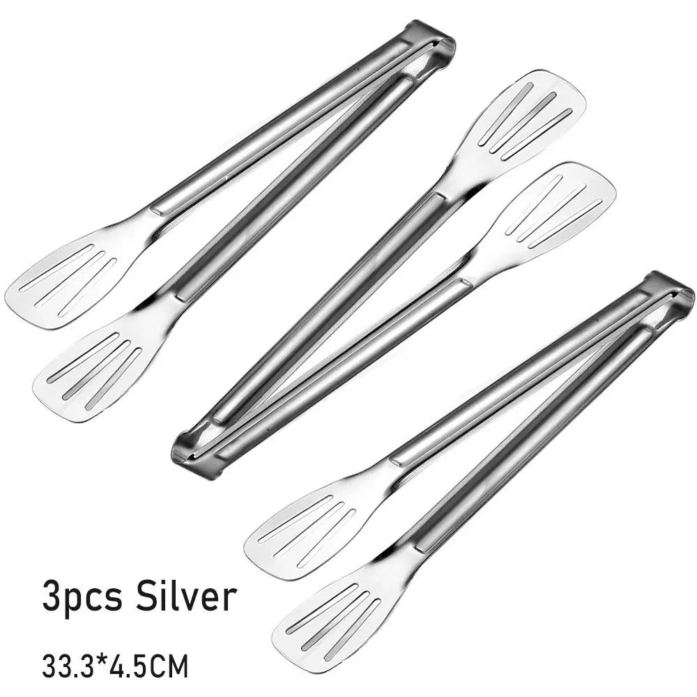 Stainless Steel Anti-Slip Food Clamp Utensils Buffet Cooking