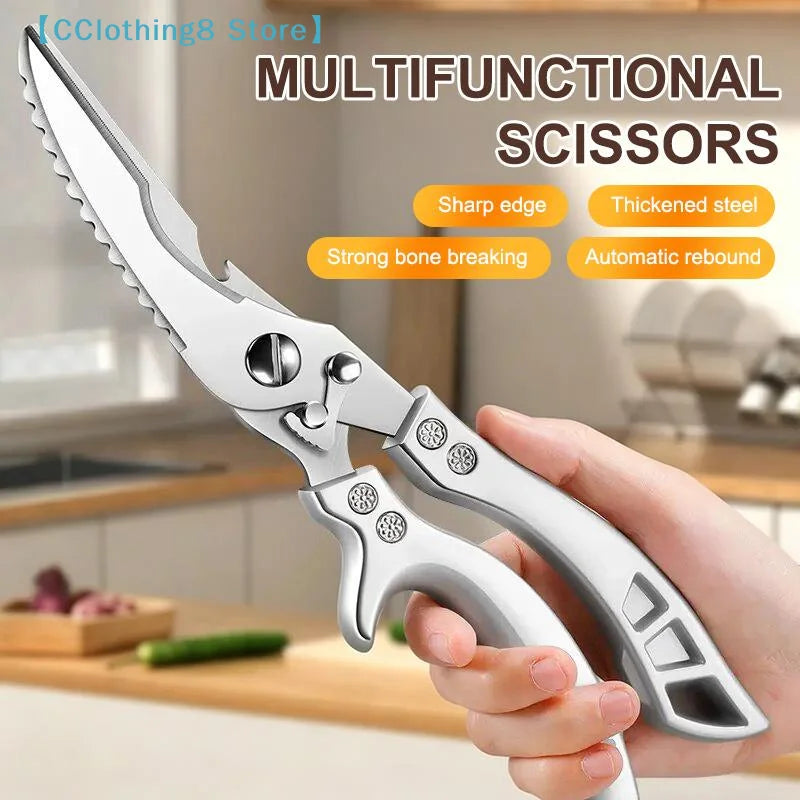 Multipurpose High Carbon Steel Chicken Scissors Ultra Sharp