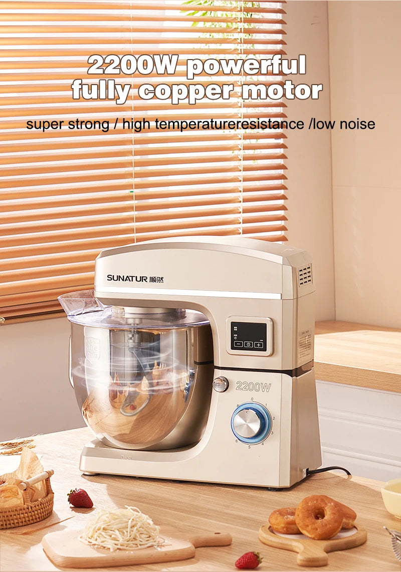 Sunatur 10l Stand Mixer 2200w Stainless Steel Bowl