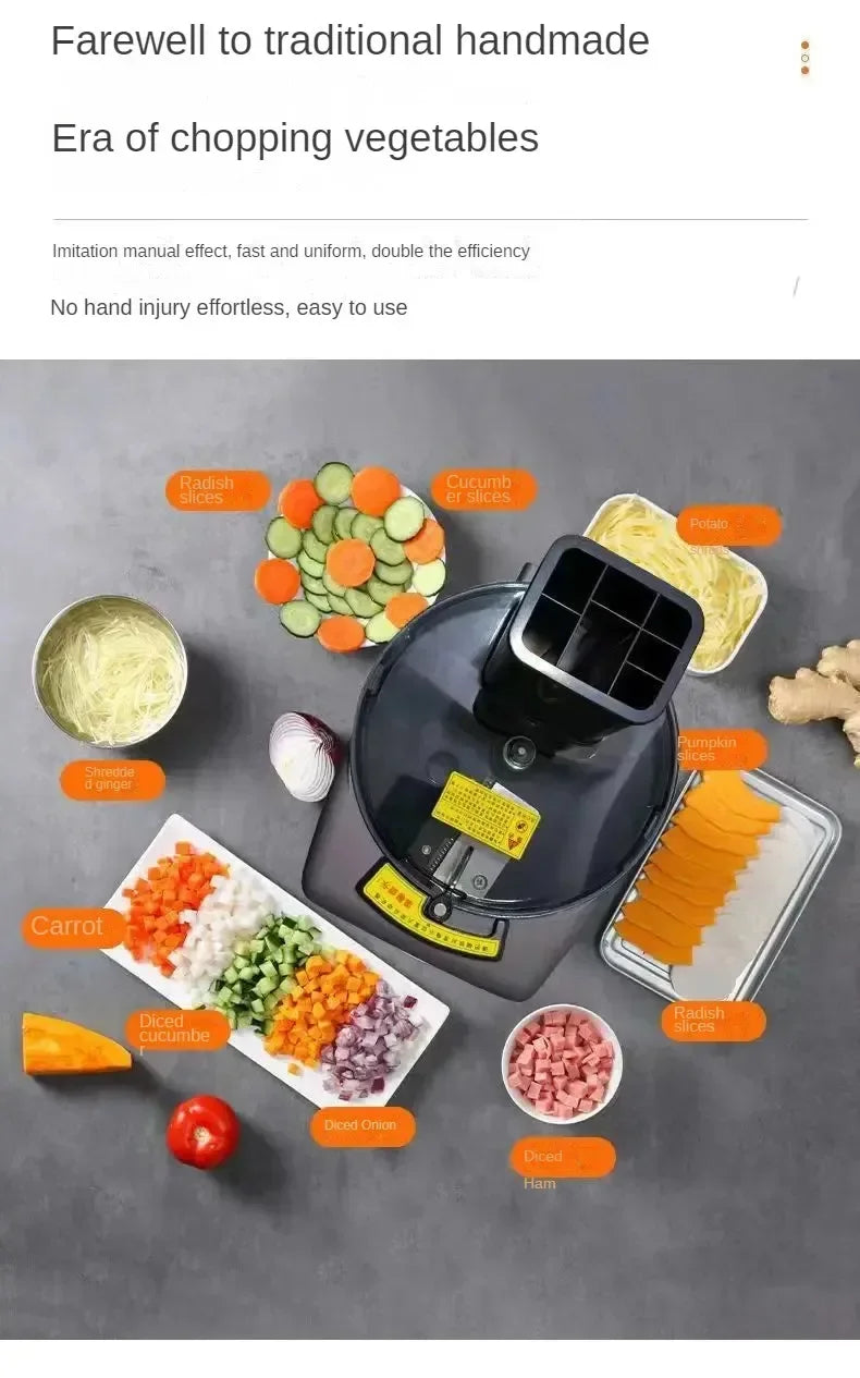Vegetable Cutter Commercial High Power Family Party Automatic