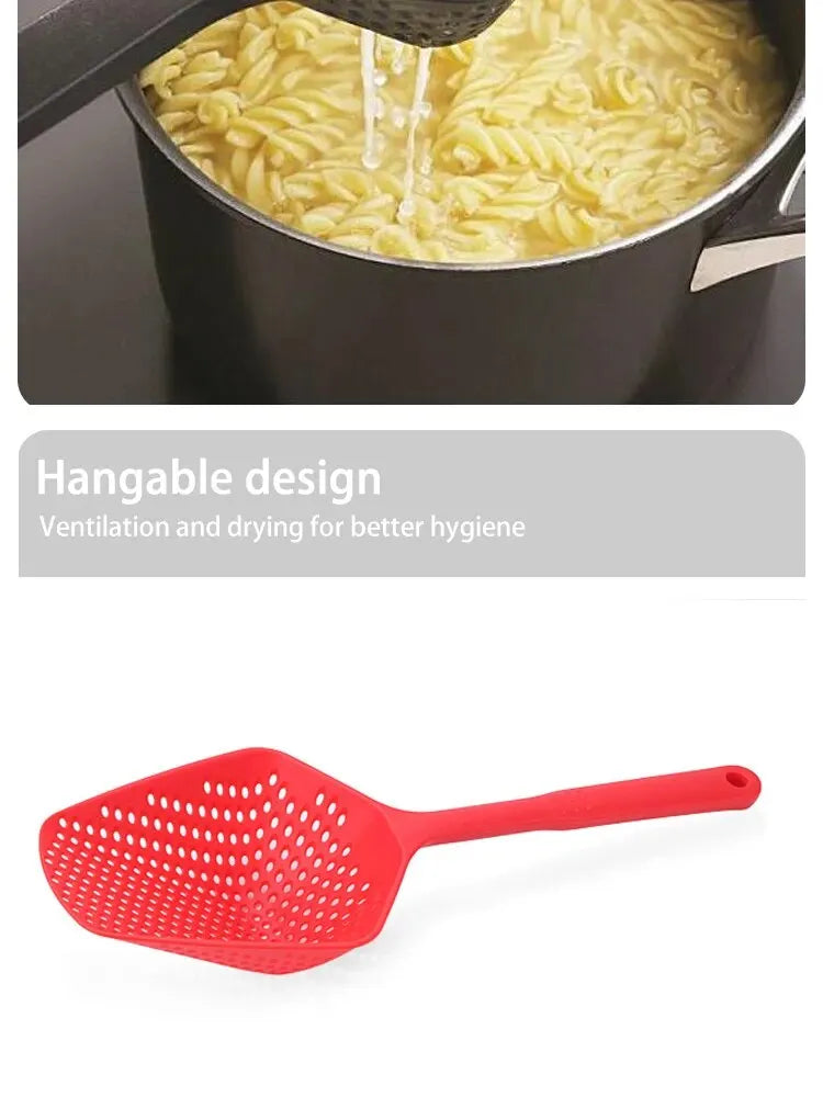 Strainer Spoon Large Funnel Fried Food Strainer Long