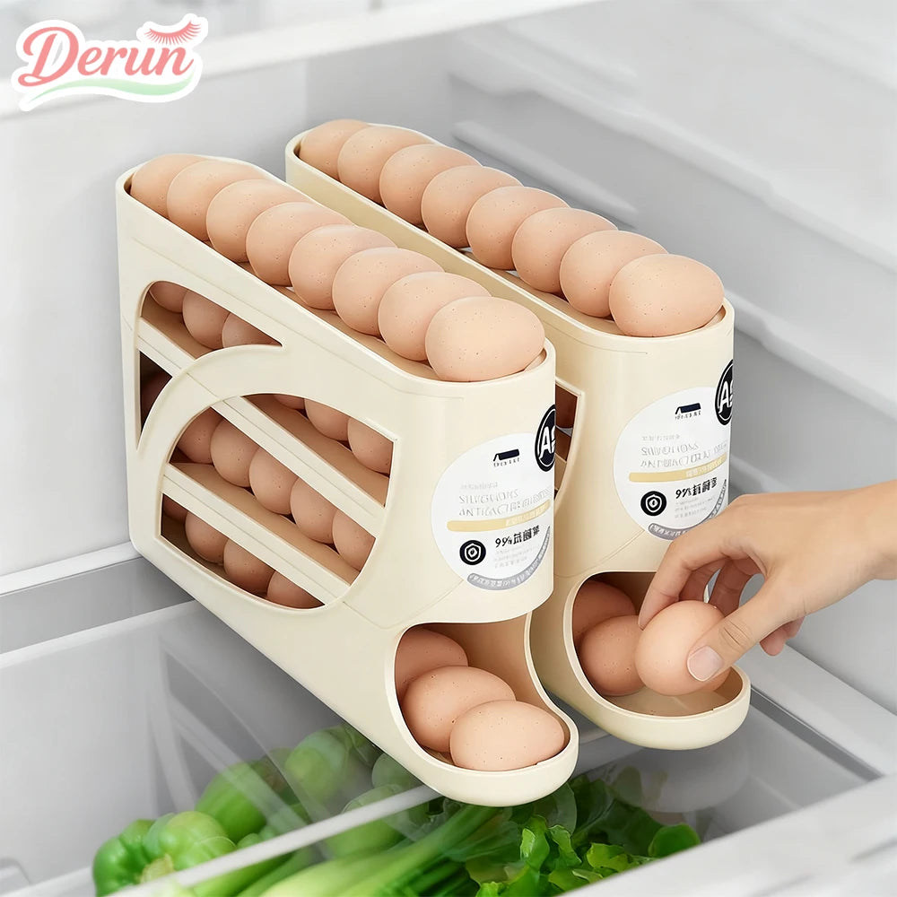 Automatic Scrolling Egg Rack Egg Holder Storage Box