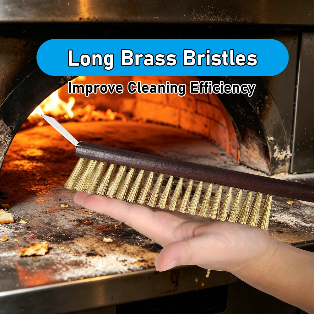 Onilini 20 Inch Pizza Oven Brush Scraper Grill