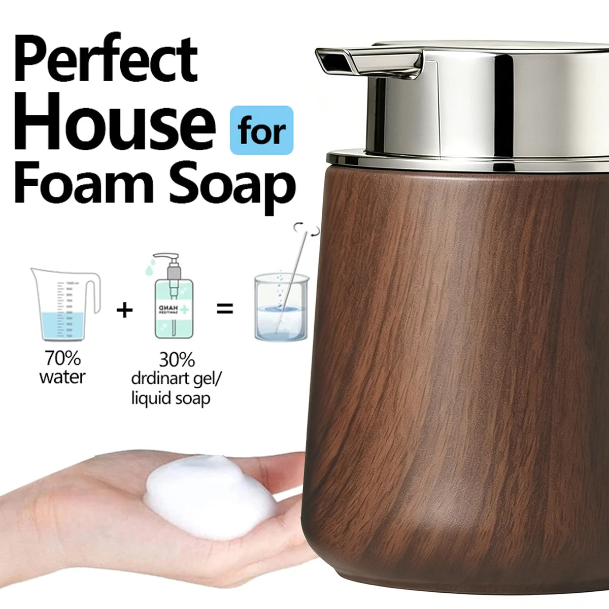 Elegant Hand Soap Dispenser Cup Bathroom & Organizer