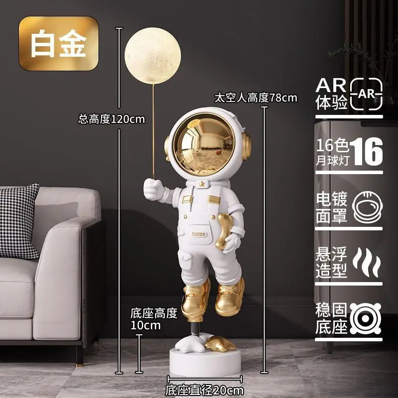 Decor Astronaut Statues Tray Storage Rack Art Ornaments