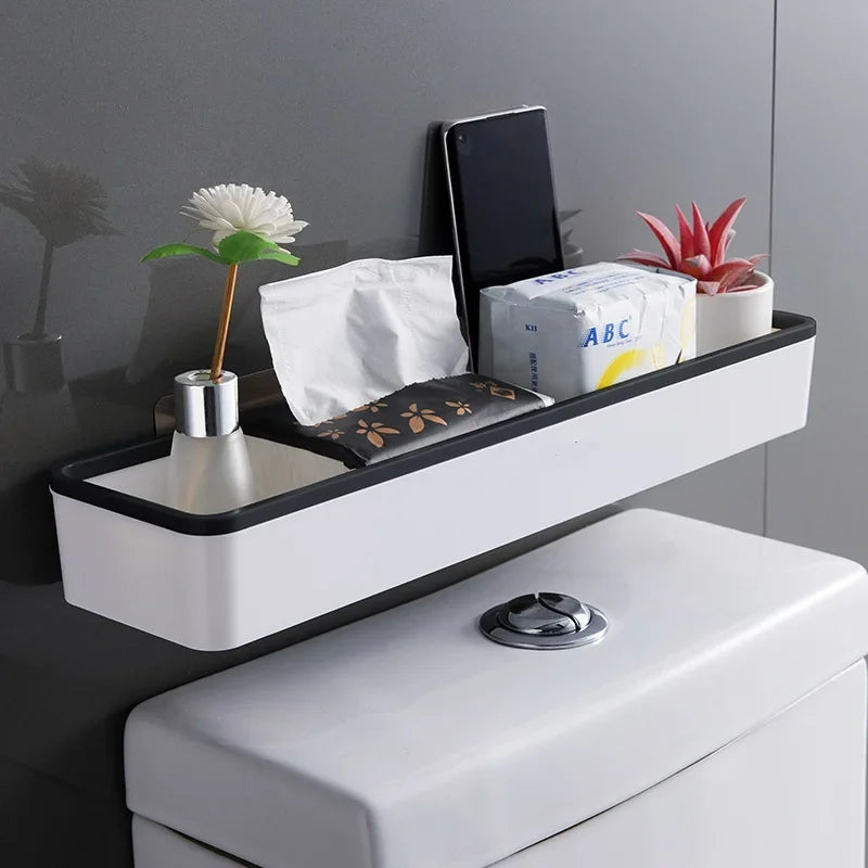 1pc Toilet Bathroom Storage Cabinet Rack Wall Hanging