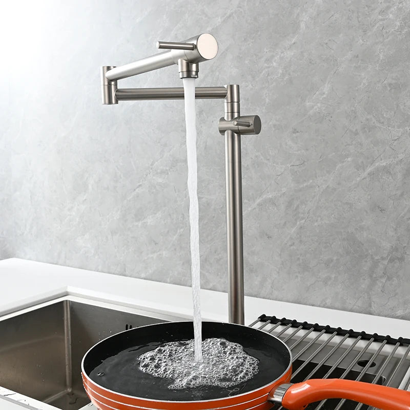 Ciencia Brass Pot Filler Faucet Wall Mount Sink