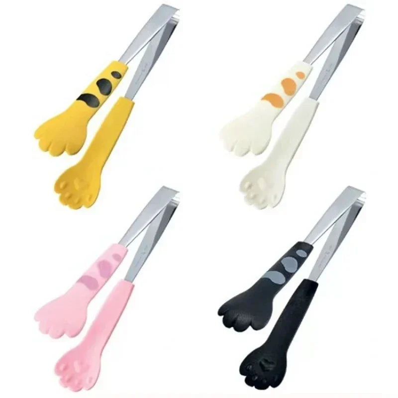 Cat Paw Shape Food Tongs Cute Cartoon Meal