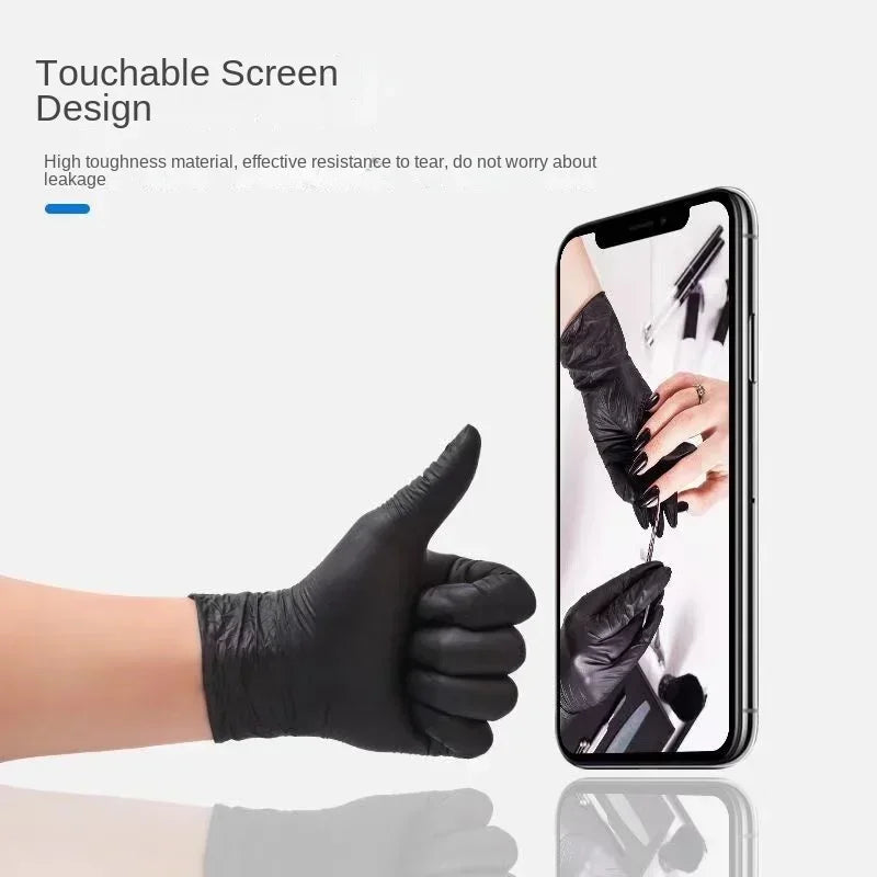 Black Xl Latex Gloves Pvc Gloves Disposable Nitrile