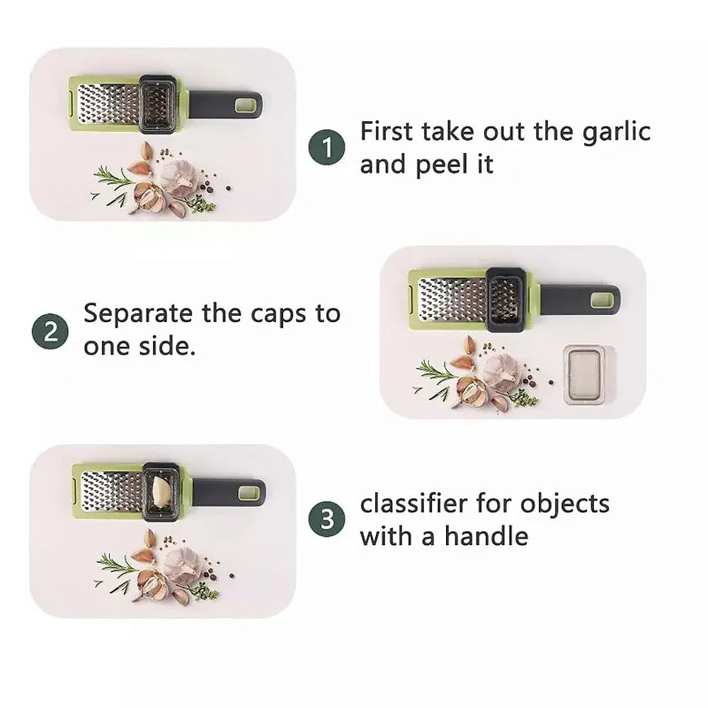 Garlic Grinder Handheld Vegetables Shredded Garlic Paste Ground