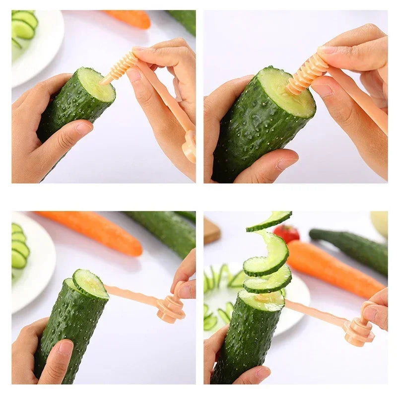 Spiral Potato Cutter Stainless Steel Sticks Spiralizer Chips